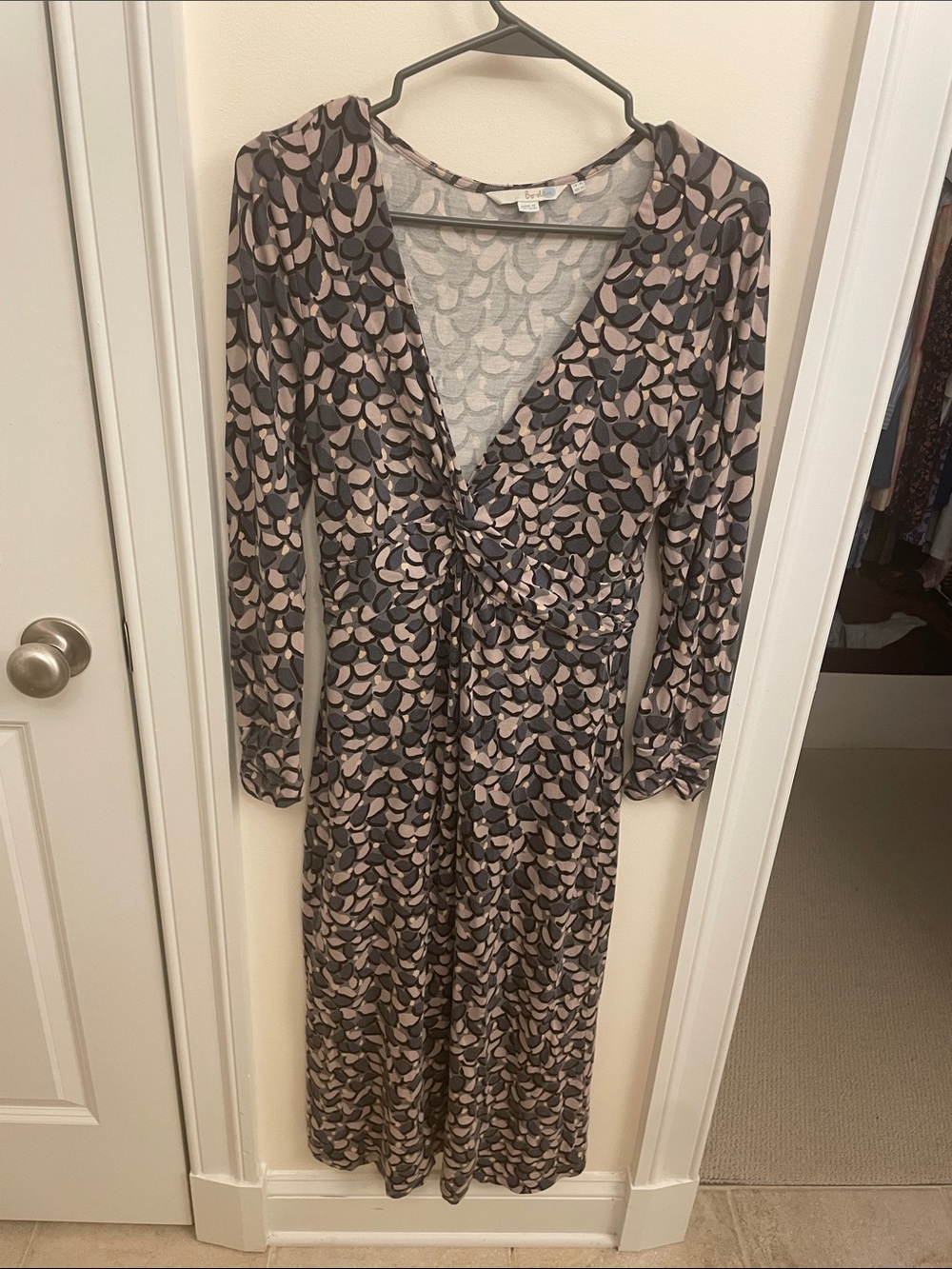 Boden twist front dress, below knee